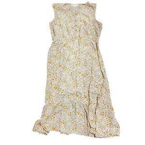 Emma‎ & Michelle women’s size 16 maxi Tan Leaf Pattern